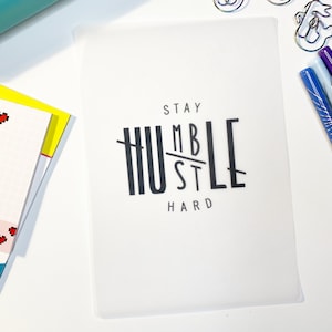 Hustle Vellum Dashboard, Planner Insert, Discbound Vellum, A5, A6, Personal