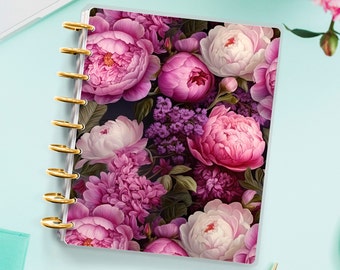 Flower Bouquet Cover for Disc Bound Planner | Planner Cover for Spiral Planner