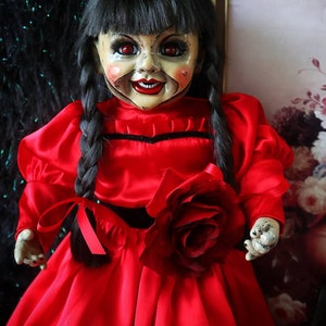 Annabelle RED DEVIL ooak Creepy doll