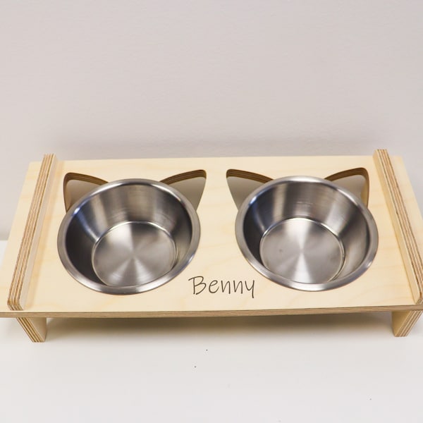 Elevated Cat Bowls Etsy