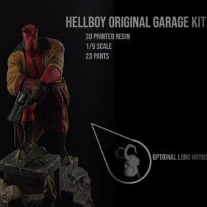 Hellboy Original Garage Kit  - 1/9 Scale 3d Printed Resin Kit