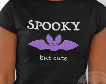 Spooky cute halloween shirt - Unisex - spooky creepy bat with cute face