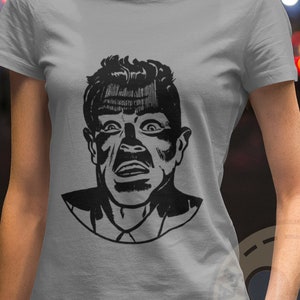 Vintage schreeuw stripshirt - Unisex - eng of halloween cadeau
