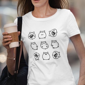 Cute hamsters shirt - Unisex -  T-shirt with hamsters in cute and funny poses - Girl gift