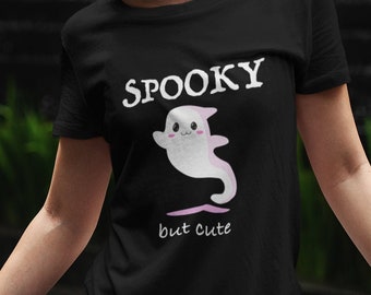 Spooky cute halloween shirt - Unisex - spooky creepy ghost with cute face