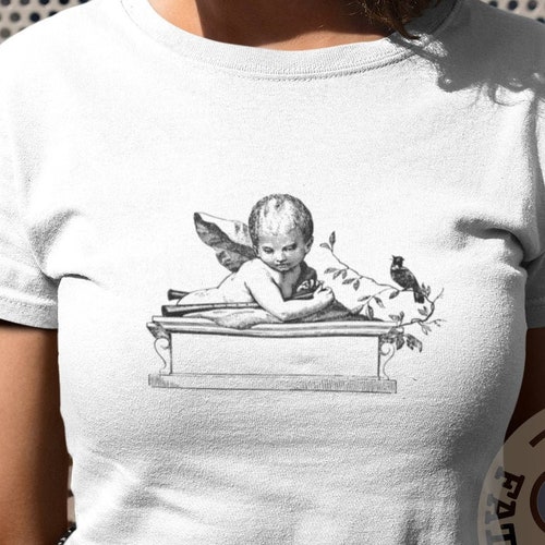 Vintage Cherub Angel Shirt Unisex Old Style / Retro Shirt Etsy