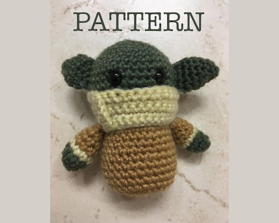 Baby Yoda Crochet Pattern Amigurumi Mandalorian Star Wars Fan Art Knitting Instructions Etsy