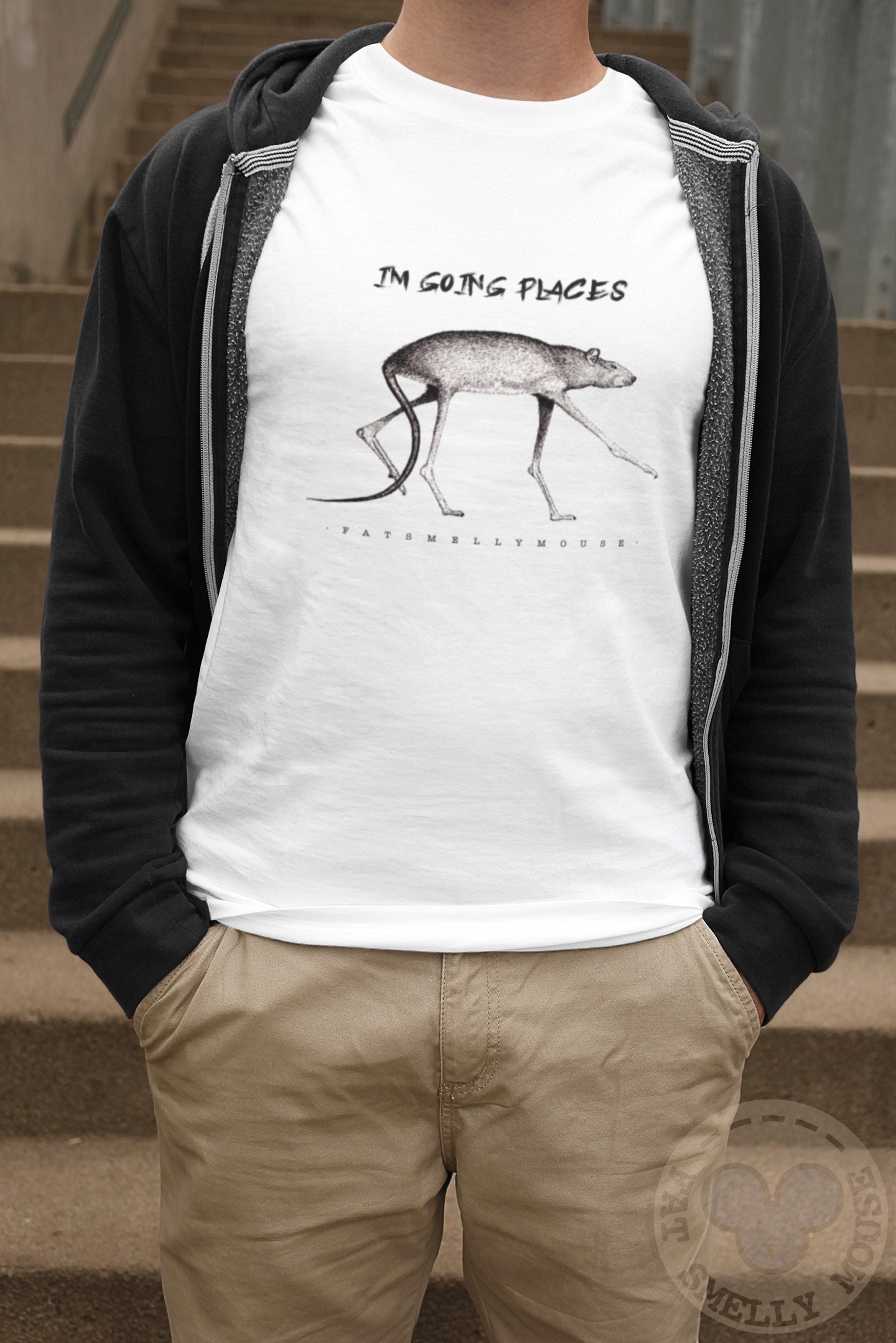 I'm Going Places Rat T Shirt Unisex 
