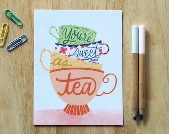 Sweet as Tea Postcard