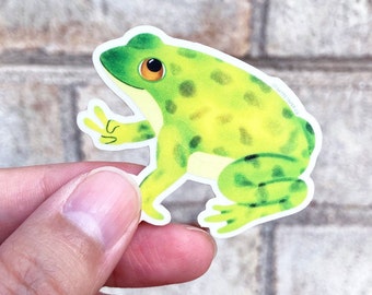 Froggy Sticker Pack - 3 Piece Vinyl Decal Set (Made In Canada)