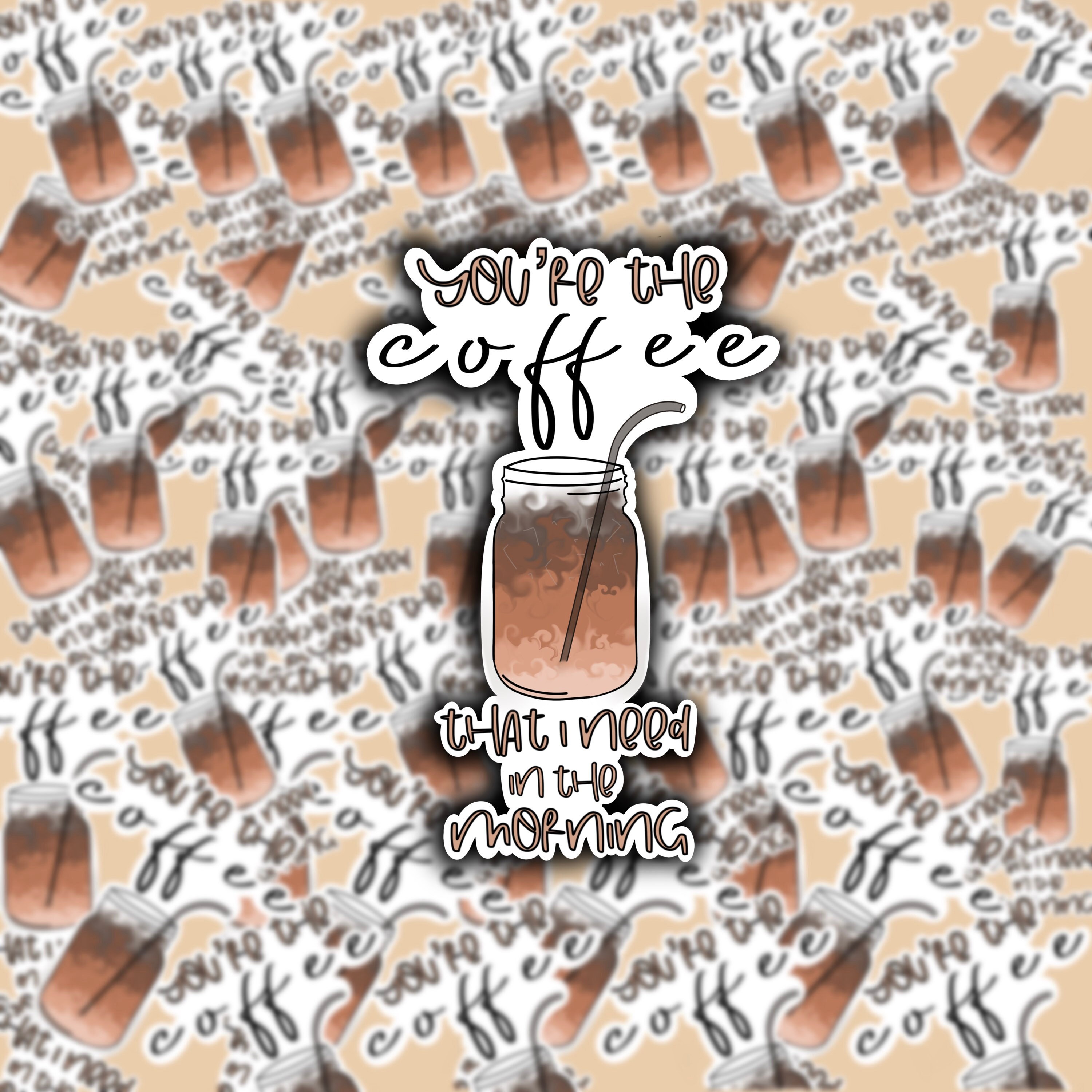 Coffee I need in the morning sticker Daniel ceaser lyrics Etsy