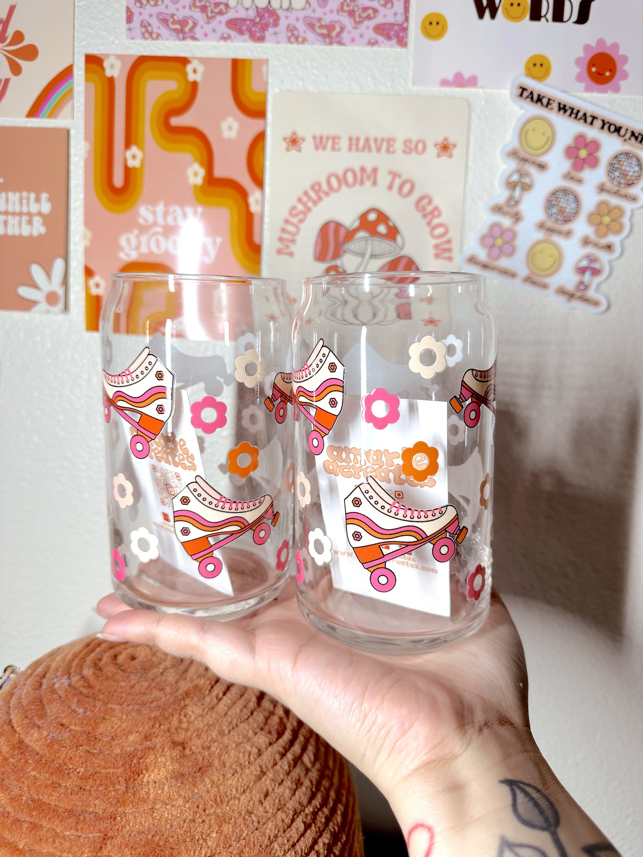 New  find! Aesthetic drinking glasses 🤍 on my st0refr0nt