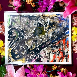 Jazz Trombone - Classic Vintage Instrument Painting Original Signed Art Print