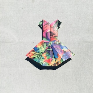 Handmade Colorway Origami Dress