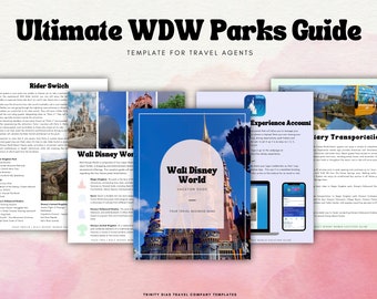 Ultimate WDW Park Guide Template - Travel Agent Templates - Park Guides for Clients