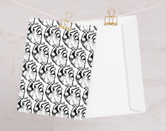 Anatomical Heart Pattern | Greeting card