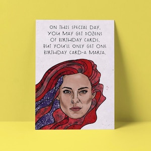 Cara Maria Birthday Card-a Maria