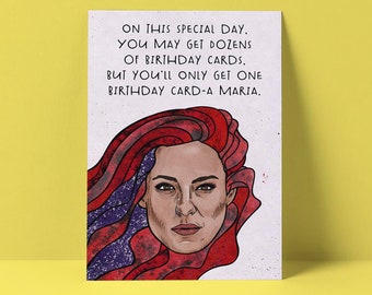 Cara Maria Birthday Card-a Maria