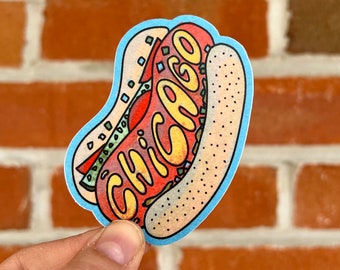 Chicago Dog Sticker