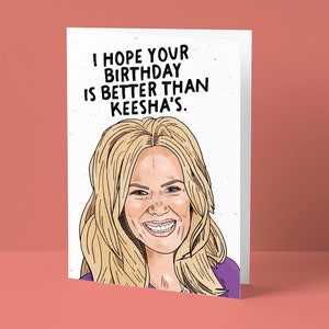 Tarjeta de cumpleaños del hermano mayor Keesha