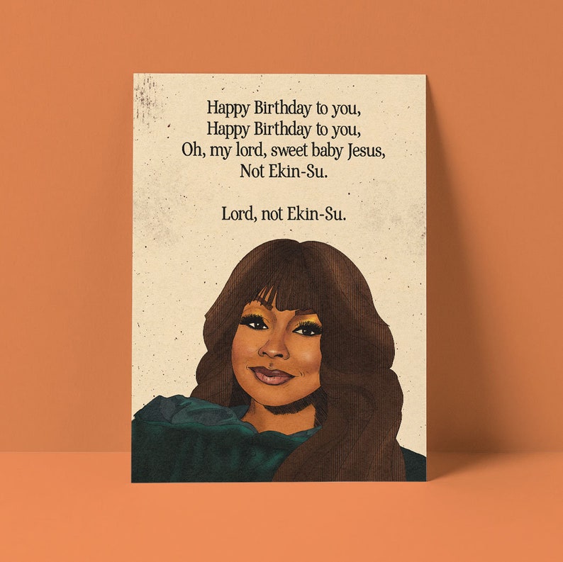 Lord, Not Ekin-Su Birthday Card image 1