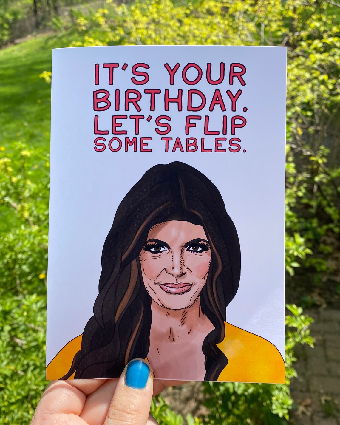 Teresa Giudice Birthday Card Real Housewives of New Jersey | Etsy