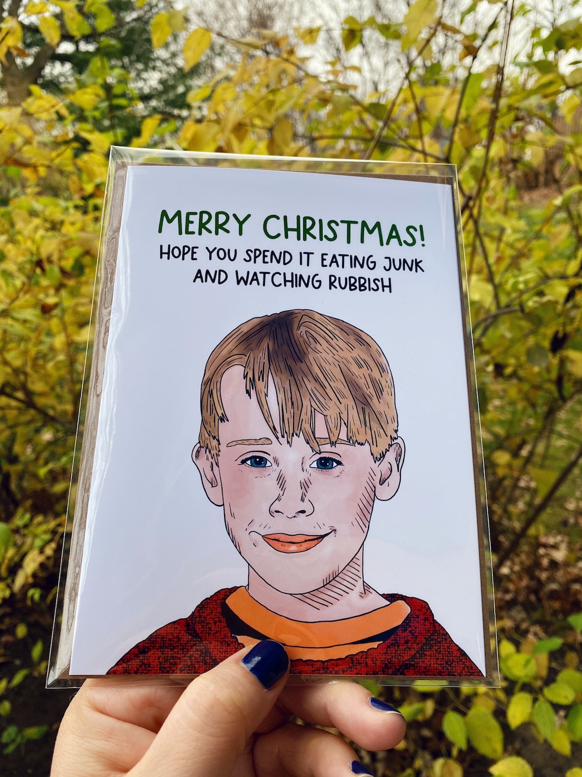 Home Alone Christmas Card Kevin No. 2 HandDrawn Etsy