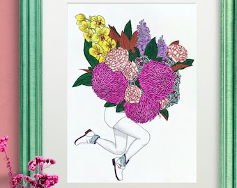 Plants in Pants Art Print 01 | 8x10 & 9x12 inches