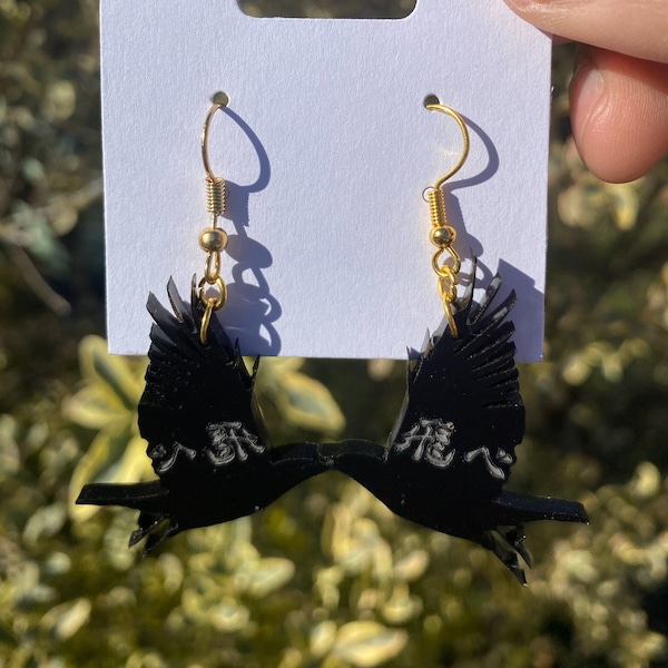 Free Crow Earrings