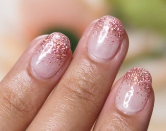 Glitter Ombre Nails Etsy