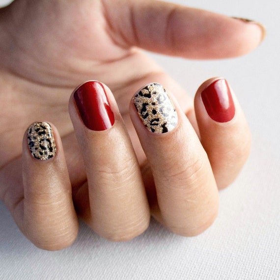 DIY metallic leopard print nail art: — Caroline Burke | Burkatron