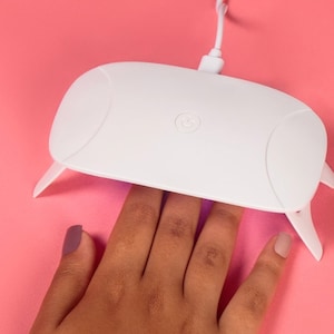 White Mini Dual Light 15W LED / UV Light Professional Gel Polish Nail Lamp Dryer, Cure Gel Nails, Travel Gel Nails Lamp, Pretty Fab Nails