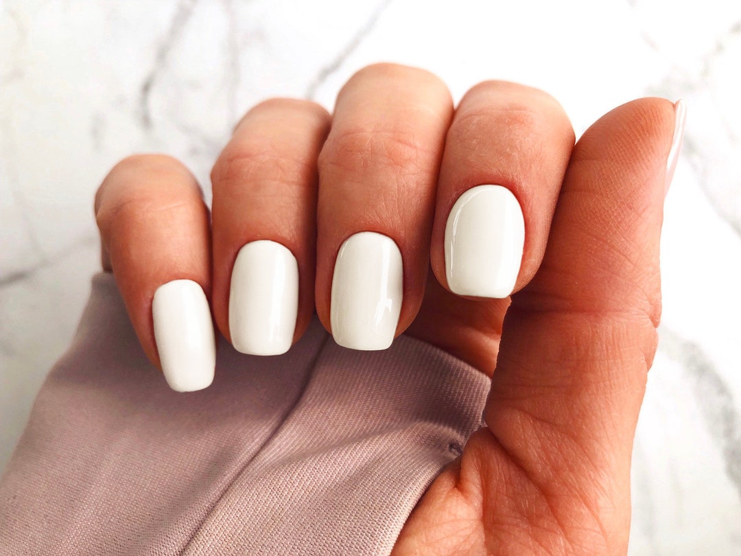 Milky off White Nail Polish Wraps Plain Solid Cream Nail - Etsy Milky off White Nail Polish Wraps Plain Solid Cream Nail - Etsy