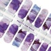 Purple Watercolor Shimmer Nail Wraps • Pretty Fab Nails 