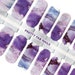 Purple Watercolor Shimmer Nail Wraps • Pretty Fab Nails 