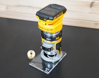 6″ x 4″ Extended Router Base Plate for Dewalt Trim Router