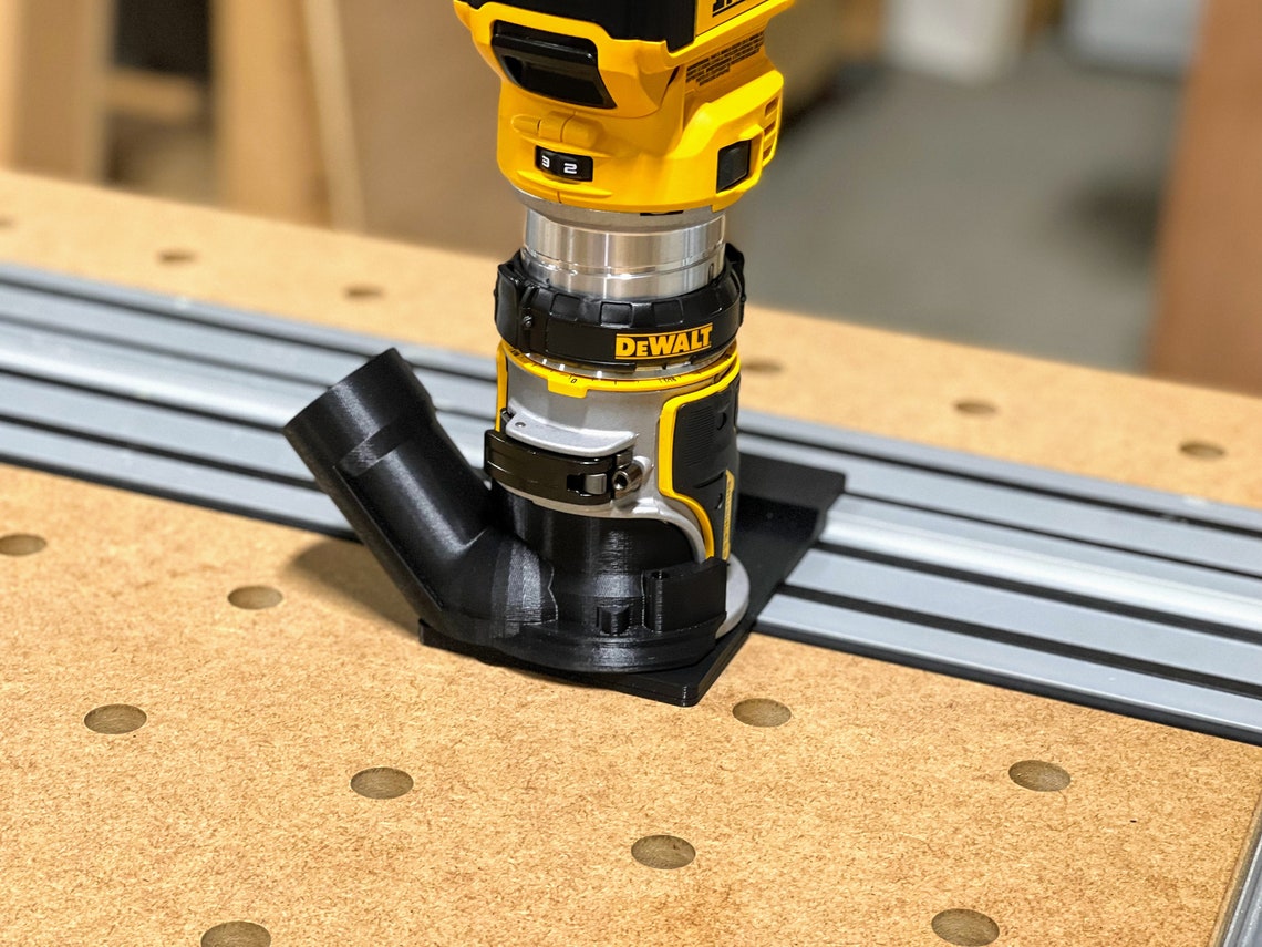 Dewalt Trim Router Dust Cover With Festool 27mm Hose Port Etsy