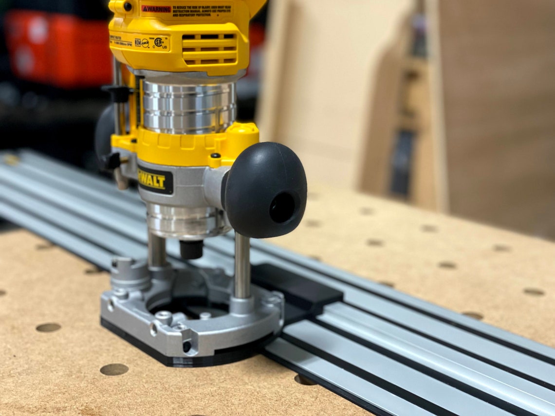Dewalt Plunge Router Adapter for Dewalt Track Saw Guide Rails Etsy