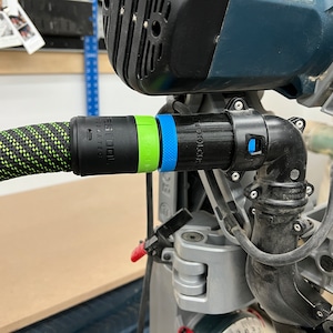 27mm VX Schlauchadapter für Bosch 12&quot; Glide Gehrungssäge, kompatibel mit Festool 27mm Schlauch