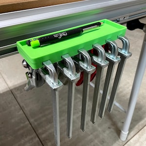 Festool Quick Clamp Rack x6 & Pencil Storage Tray for Festool MFT/3 Table