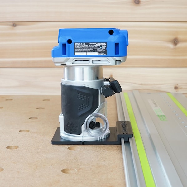 Track Saw Guide Rail Adapter for Kobalt 24V Router