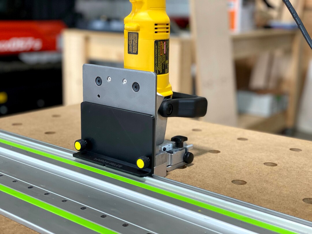 Dewalt Biscuit Plate Joiner Guide Rail Connector Connect Your DW682K to Festool Track Saw Rail