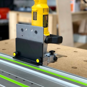 Dewalt Biscuit Plate Joiner Guide Rail Connector - Connect your DW682K to Festool Track Saw Rail