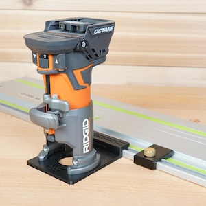 Track Saw Guide Rail Adapter for Ridgid 18v Trim Router image 1