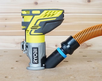 Adaptador de manguera de aspiradora de taller de 1 1/4" para enrutador Ryobi