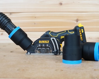 Adaptador de manguera de aspiradora de taller de 1 7/8" para herramienta de corte Dewalt de 20 V
