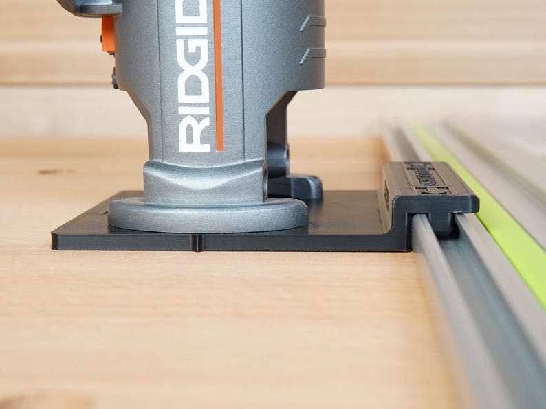 Track Saw Guide Rail Adapter for Ridgid 18v Trim Router image 3