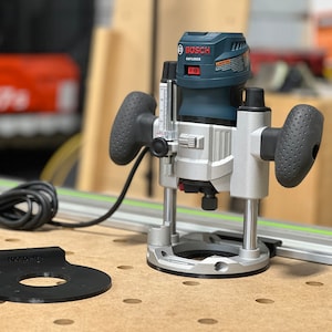 Bosch PR011 & PR111 Colt Plunge Base Router Adapter for Track Saw Guide Rails