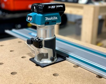 Makita Router Adapter to Makita Track Saw Guide Rail - Makita XTR01Z & RT0700C