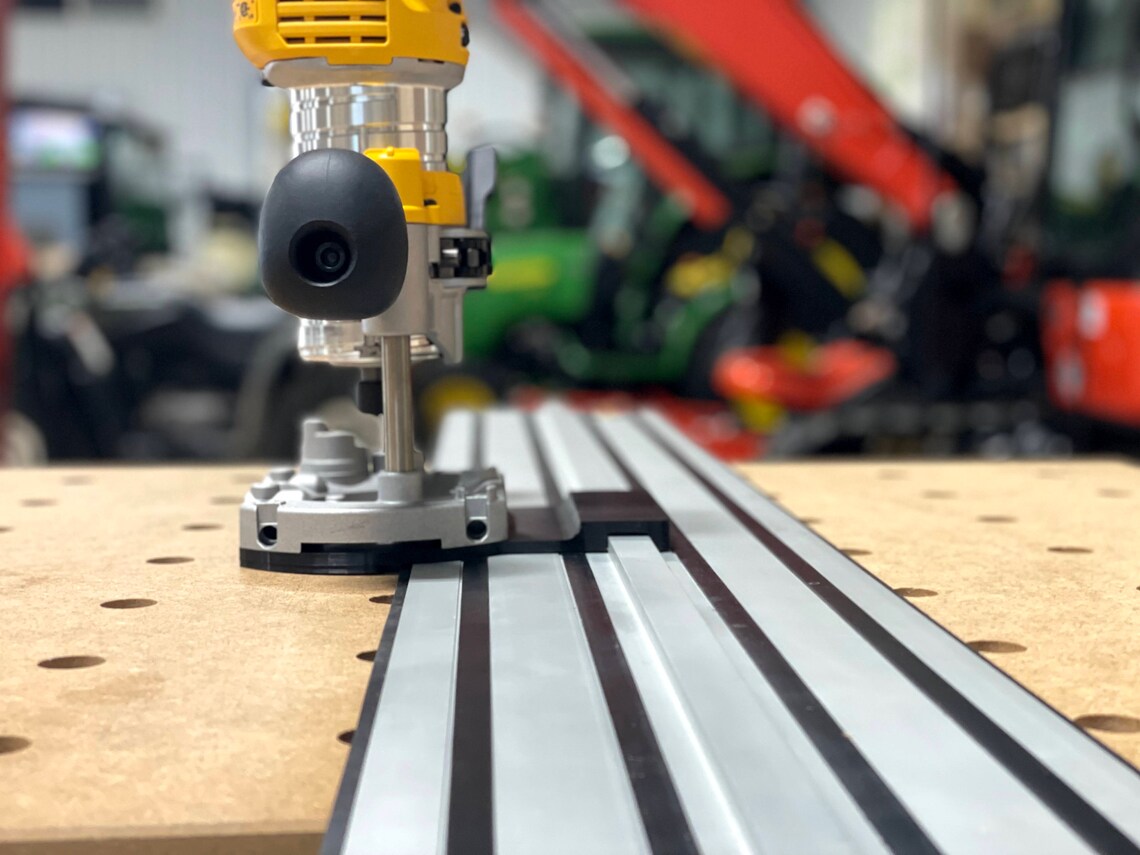 Dewalt Plunge Router Adapter for Dewalt Track Saw Guide Rails Etsy